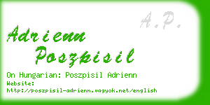 adrienn poszpisil business card